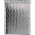Box Packaging Glamour Bubble Mailers, 13"W x 17-1/2"L, Silver, 100/Pack GBM1317S